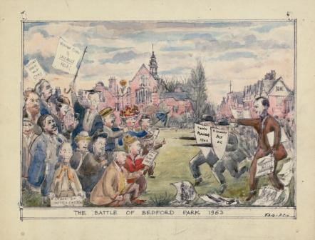 Battle of Bedford Park - watercolour