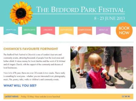 Bedford Park Festival new website