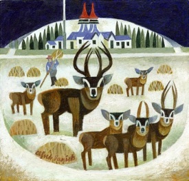 Feeding the Deer by Alfred Daniels