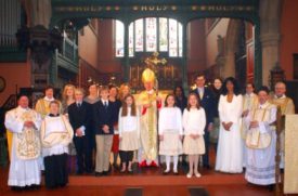 The Bishop with Confirmation candidates